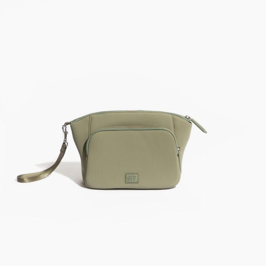 Bags Bag Accessory Zip Pouches | Sage Green Seoul Zip Pouch | Small Neoprene Zip Pouch