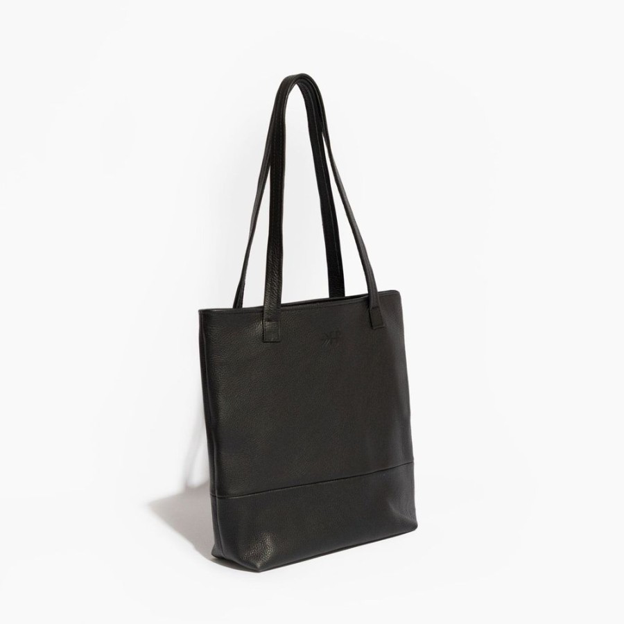 Bags In House Bag Totes + Satchels | Ebony Leather Tote