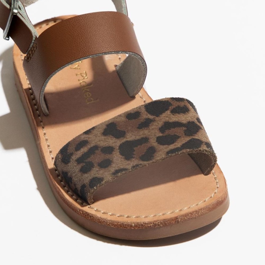 Kids Kids Sandal Sandals | Cognac With Leopard Sanibel Sandal