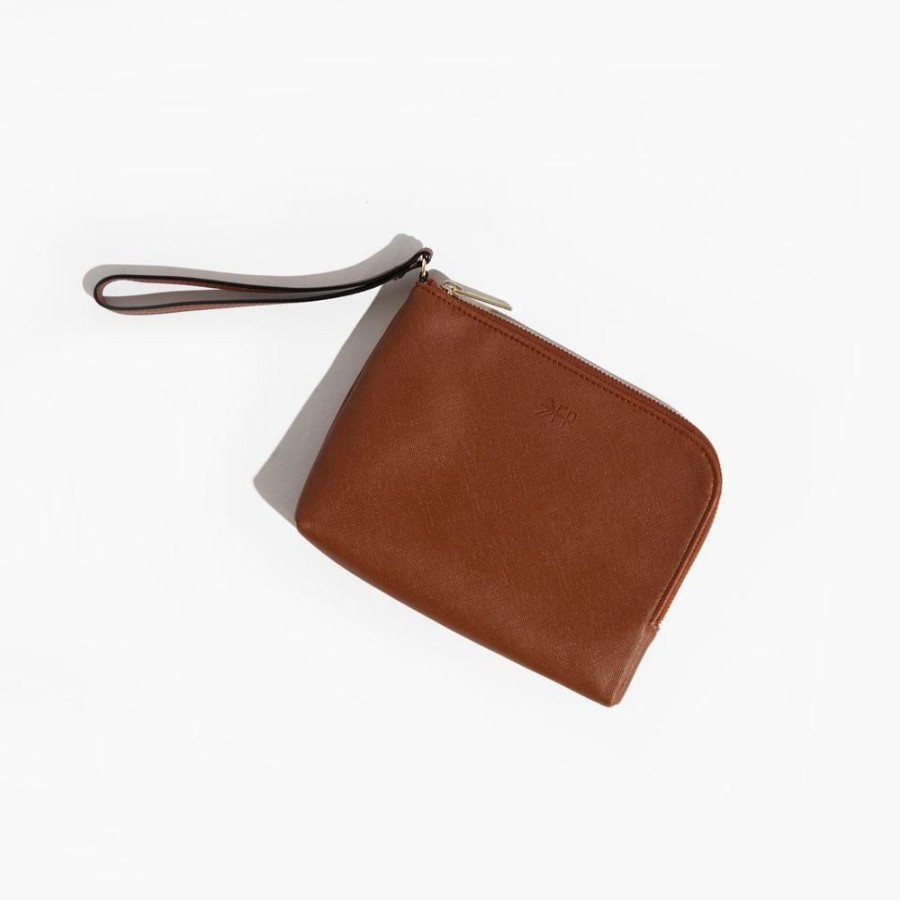 Bags Bag Accessory Zip Pouches | Walnut Milano Wristlet Clutch | Diaper Bag Clutch Accessory