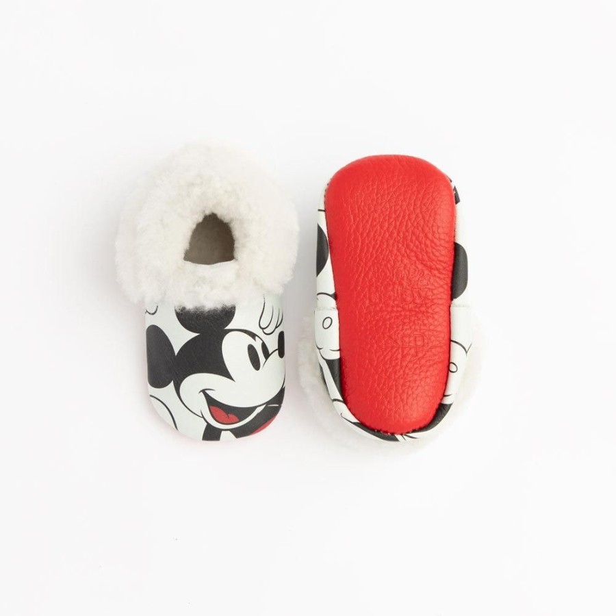 Baby Soft Sole Shearling | Mickey Mouse Shearling Baby Shoe Hard Sole