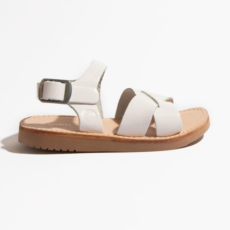 Kids Kids Sandal Sandals | White Patent Saybrook Baby Sandals | Soft Leather Sandals