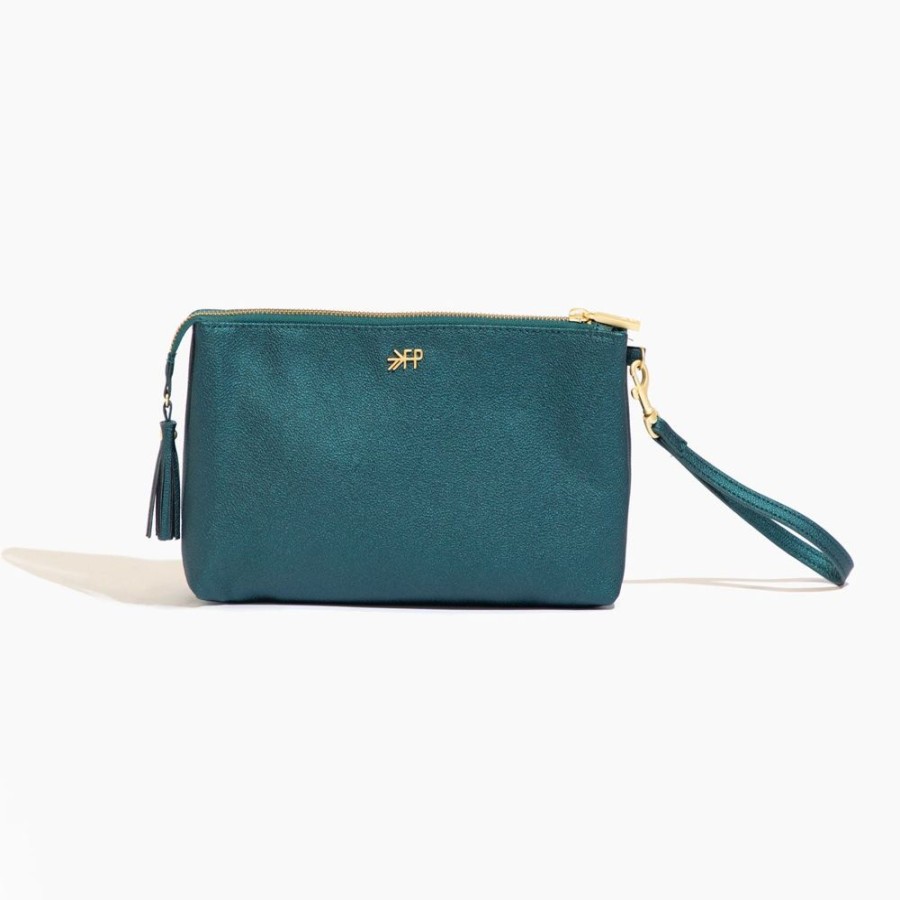 Bags Bag Accessory Zip Pouches | Emerald Classic Zip Pouch | Clutch | Purse