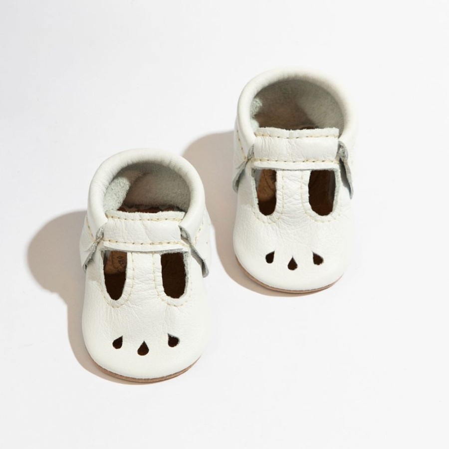 Baby Soft Sole Mary Jane | Toasted Bright White Mary Jane Baby Shoe