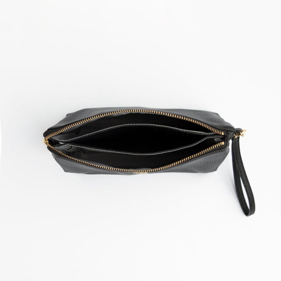 Bags Bag Accessory Accessories | Ebony Classic Zip Pouch | Black Zip Pouch Bag For Moms