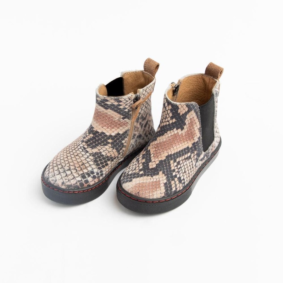 Kids Kids Sneaker Boots | Snakeskin Kids Chelsea Boot Sneaker | Stylish Kids Boots