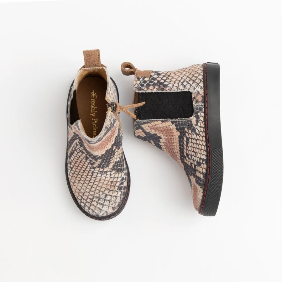 Kids Kids Sneaker Boots | Snakeskin Kids Chelsea Boot Sneaker | Stylish Kids Boots