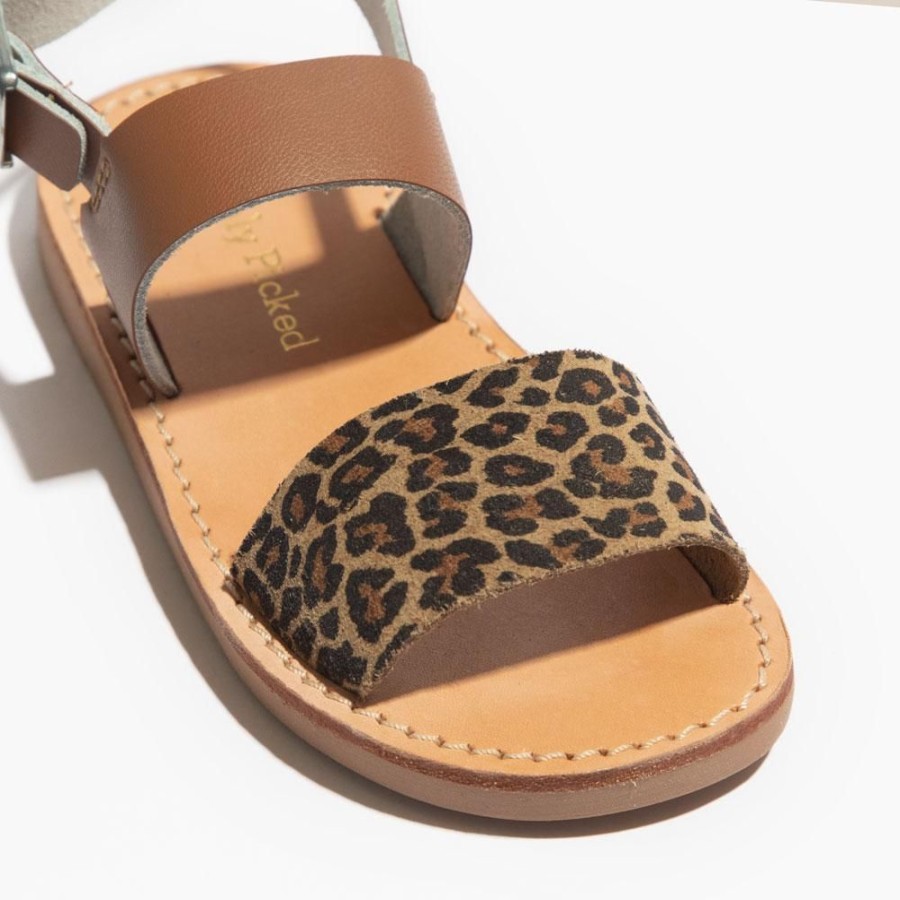 Kids Kids Sandal Sandals | Cognac With Microleopard Sanibel