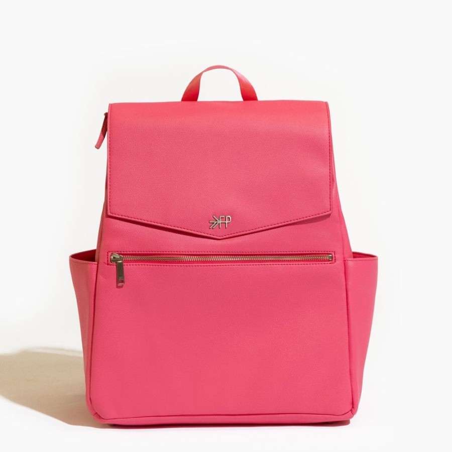 Bags Diaper Bag Classic Diaper Bags | Vegan Leather Crossbody | Hot Pink Classic Bag