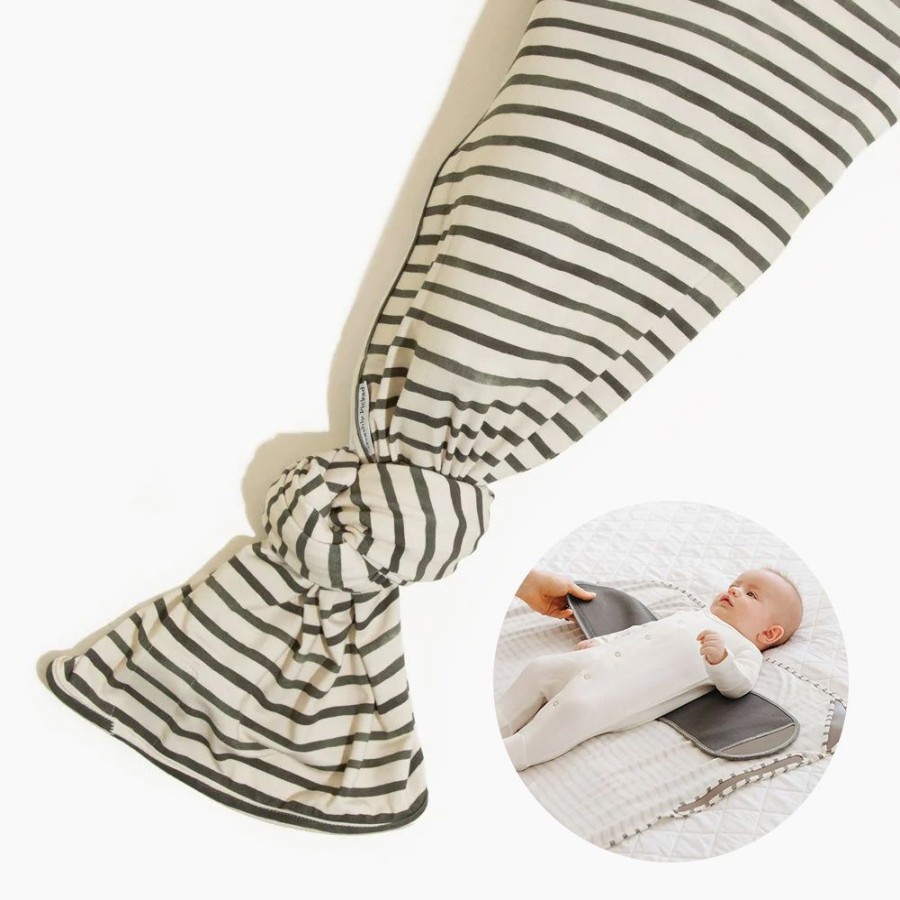 Baby Sleep Swaddle | Charcoal Stripes Swaddle Ii