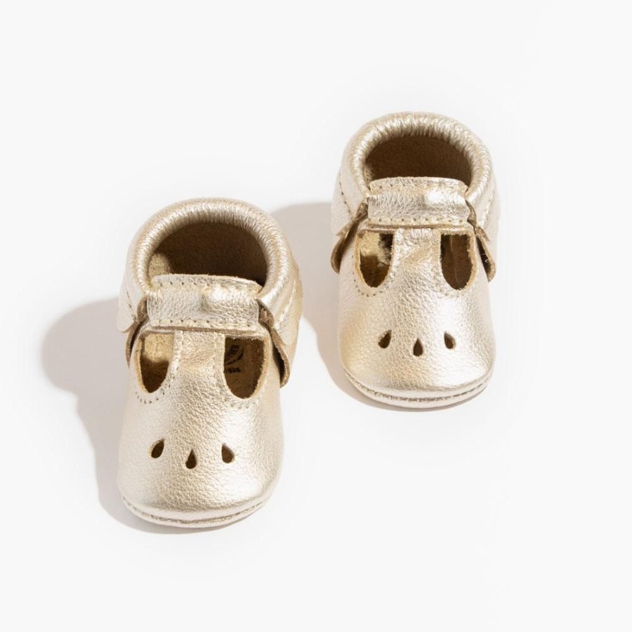 Baby Soft Sole Mary Jane | Platinum Leather Kids Mary Jane Shoes | Stylish Baby Shoes