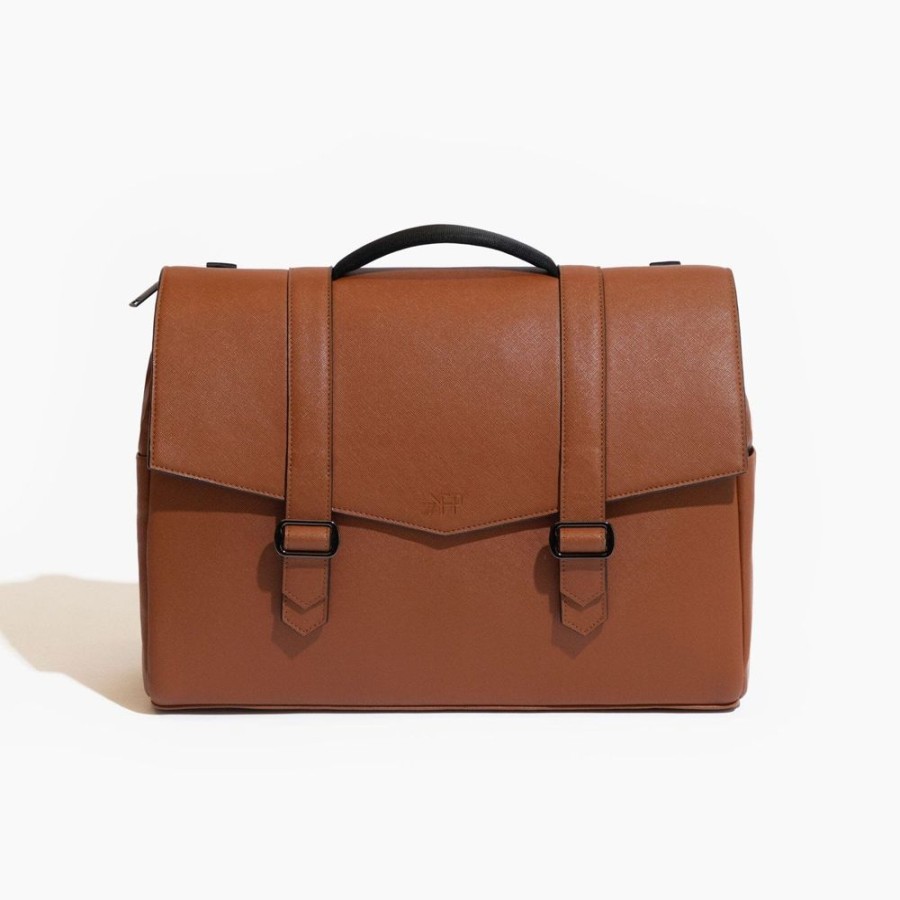 Bags Diaper Bag For Men | Walnut Cambridge Messenger Bag