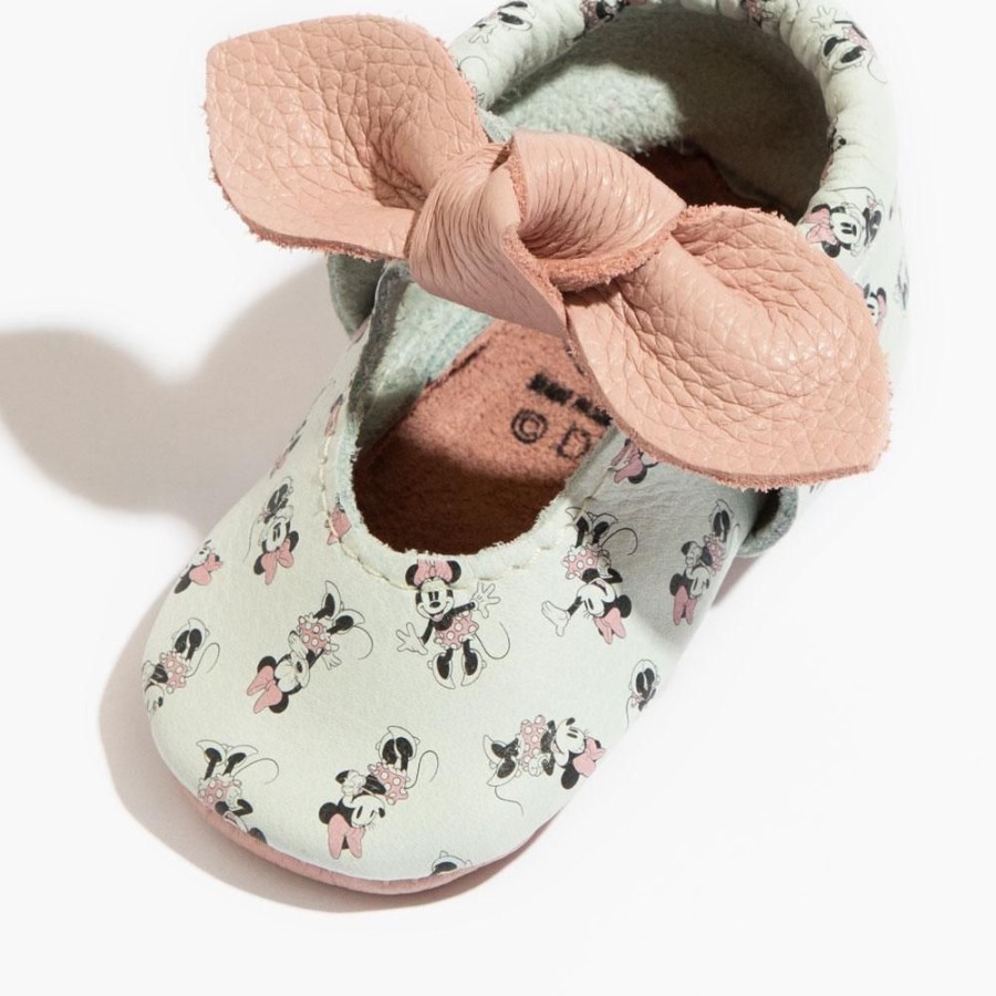 Baby Soft Sole Knotted Bow | All About Minnie Knotted Bow Baby Shoe