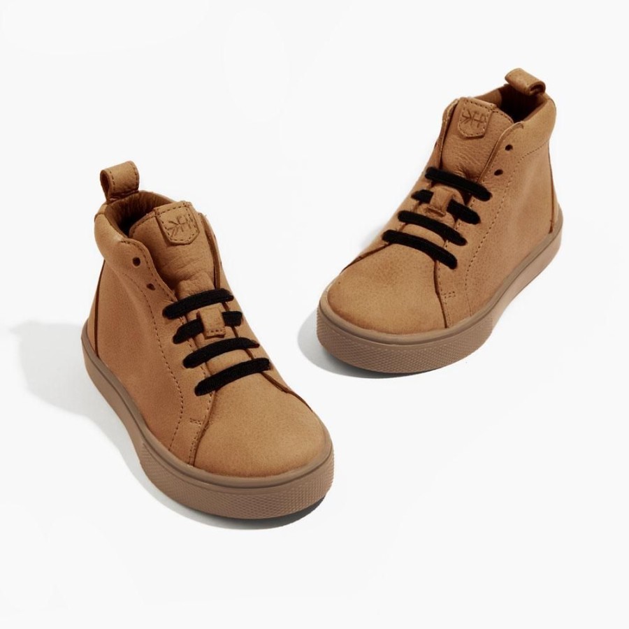 Kids Kids Sneaker Boots | Weathered Brown Leon Kids Sneaker | High Top Kids Sneaker