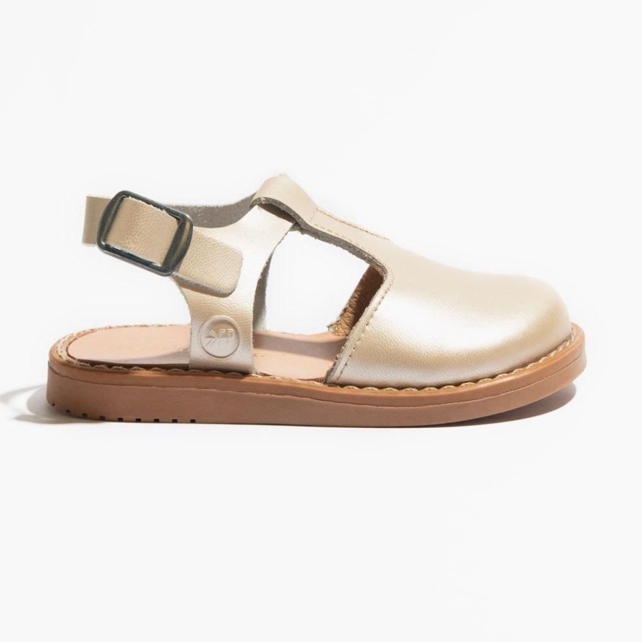 Kids Kids Sandal Sandals | Platinum Newport Clog Baby Shoes | Leather Baby Shoes