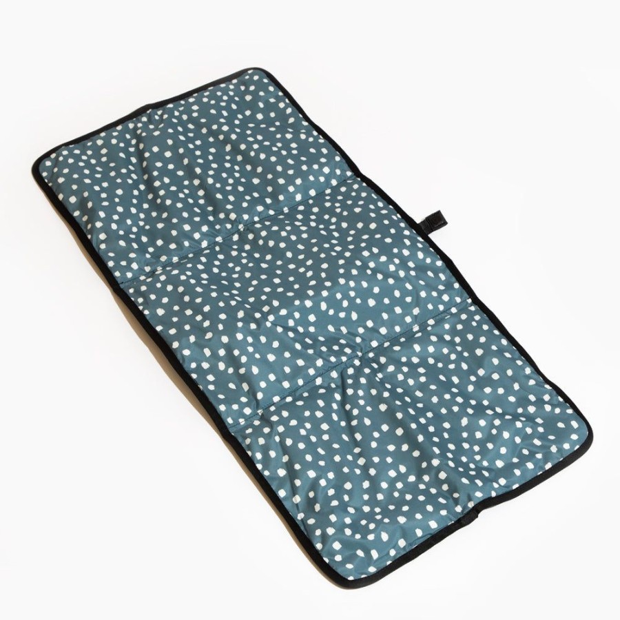 Bags Bag Accessory Changing Mats | Dusty Blue Dapple Dot Changing Mat