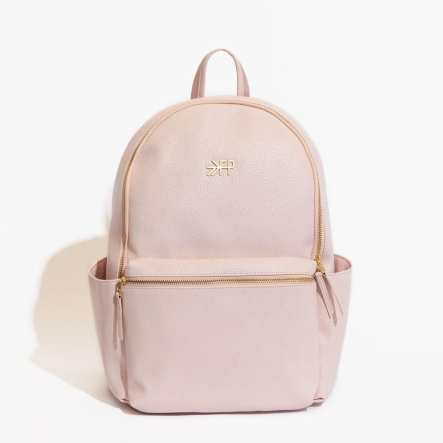 Bags Diaper Bag Backpacks | Blush Classic City Pack Ii | Vegan Leather Diaper Bag Backpack