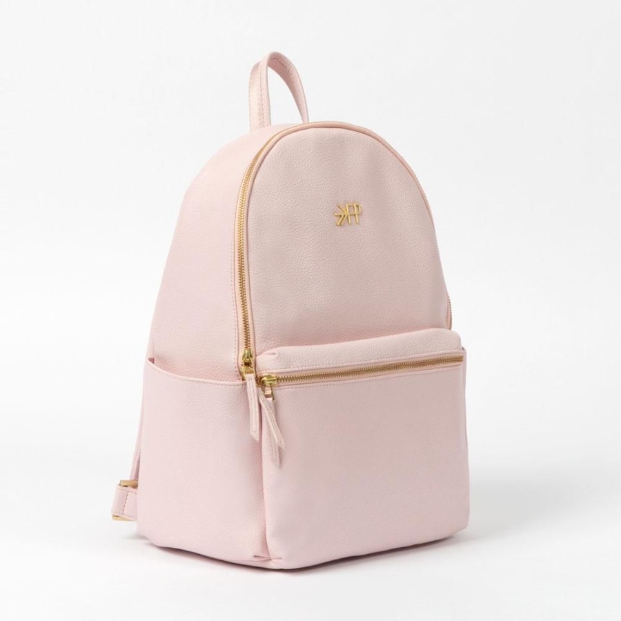 Bags Diaper Bag Backpacks | Blush Classic City Pack Ii | Vegan Leather Diaper Bag Backpack