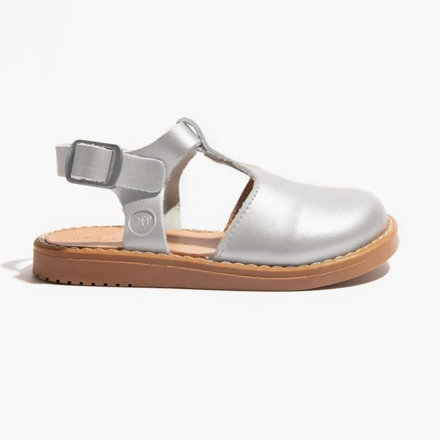 Kids Kids Sandal Sandals | Silver Newport Clogs For Kids | Premium Leather Sandals