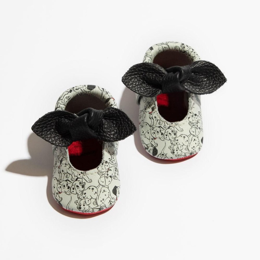 Baby Soft Sole Knotted Bow | 101 Dalmatians Knotted Bow Baby Shoe