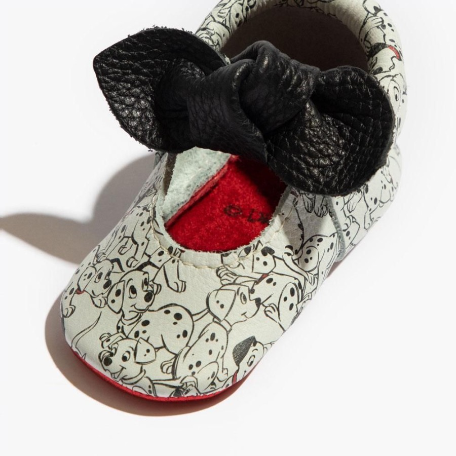 Baby Soft Sole Knotted Bow | 101 Dalmatians Knotted Bow Baby Shoe