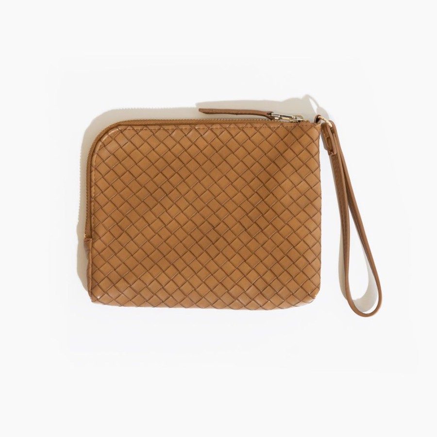 Bags Bag Accessory Zip Pouches | Woven Milano Wristlet