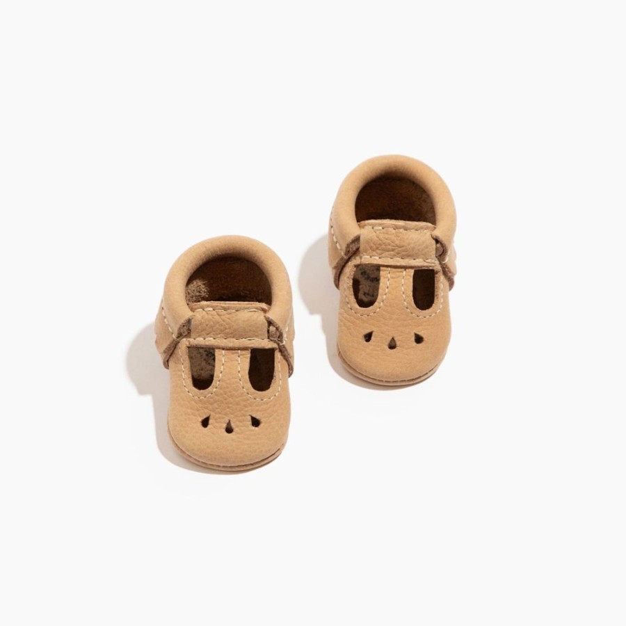 Baby Newborn Mary Jane | Newborn Weathered Brown Mary Jane Baby Shoe