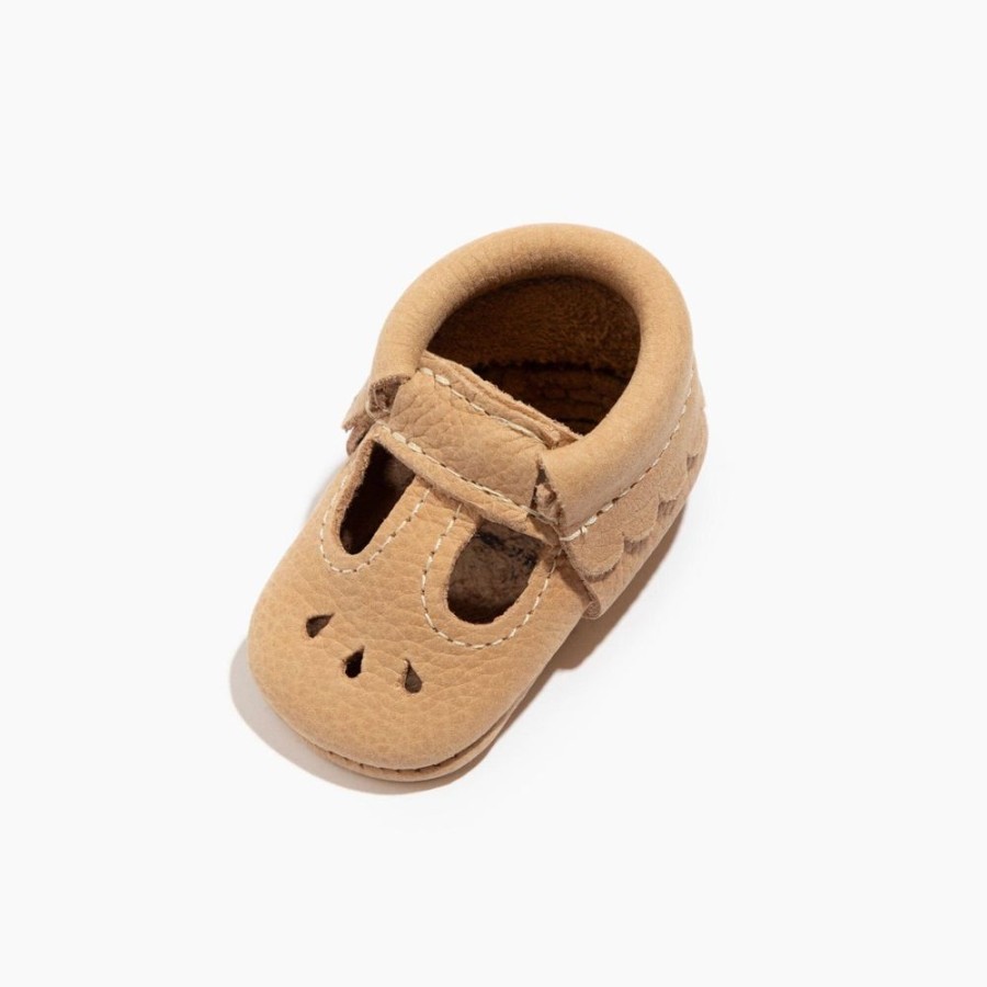 Baby Newborn Mary Jane | Newborn Weathered Brown Mary Jane Baby Shoe