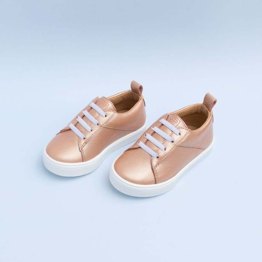 Kids Kids Sneaker Sneakers | Rose Gold Classic Lace Up Kids Sneaker | Stylish Kids Shoes