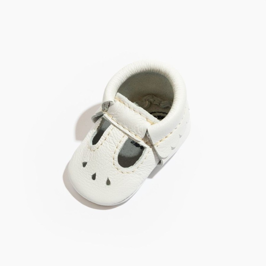 Baby Newborn Mary Jane | Newborn Bright White Mary Jane Baby Shoe