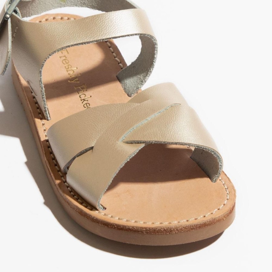 Kids Kids Sandal Sandals | Platinum Gold Saybrook Kids Sandal | Criss Cross Sandals