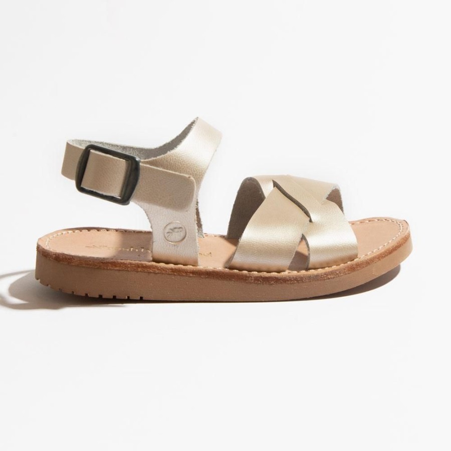 Kids Kids Sandal Sandals | Platinum Gold Saybrook Kids Sandal | Criss Cross Sandals