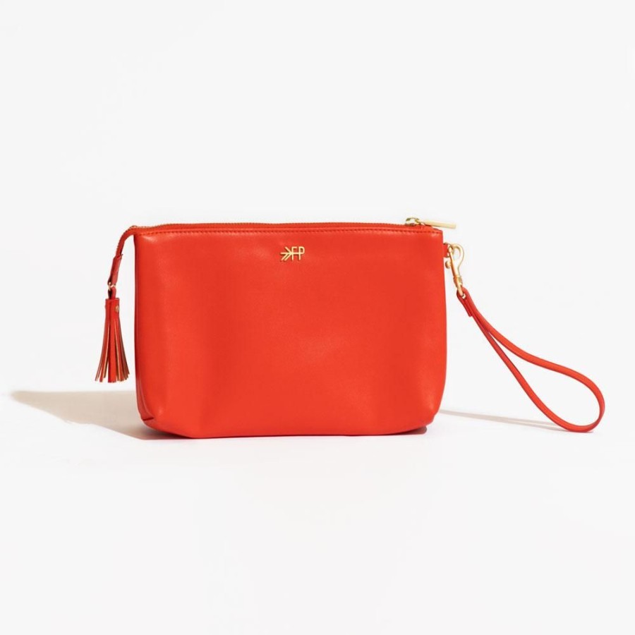 Bags Bag Accessory Zip Pouches | Poppy Classic Zip Pouch | Bright Red Zip Pouch Wallet Bag