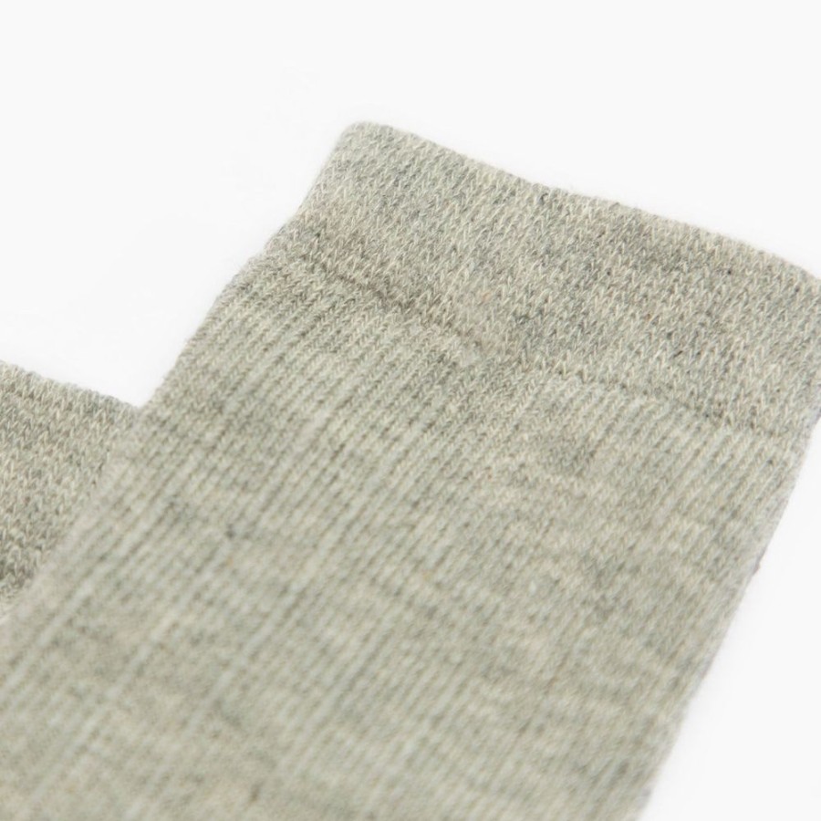 Baby Socks Socks | Heathered Gray Ribbed Tube Sock