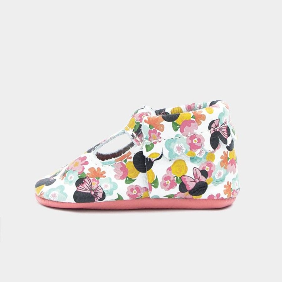 Baby Soft Sole Mary Jane | Floral Minnie Mary Jane Baby Shoe