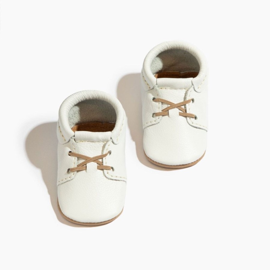 Baby Soft Sole Oxford | Toasted Bright White Oxford Baby Shoe