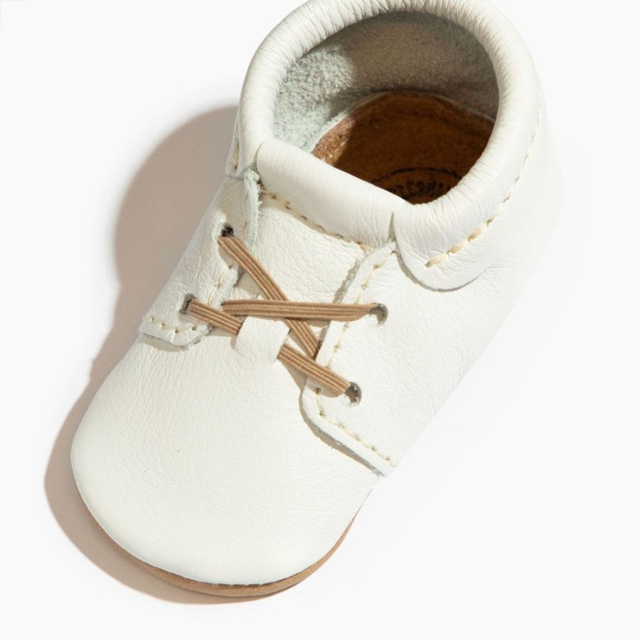 Baby Soft Sole Oxford | Toasted Bright White Oxford Baby Shoe